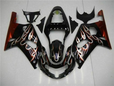 Carrocería Motocicletas GSXR 600 / 750 K1 K2 K3 2001-2003 - Negro