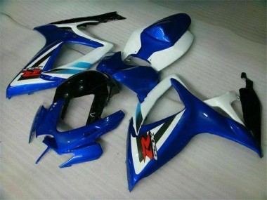 Carrocería Motocicletas GSXR 600 / 750 K6 2006-2007 - Azul Blanco