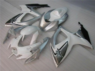 Carrocería Motocicletas GSXR 600 / 750 K6 2006-2007 - Blanco Plata