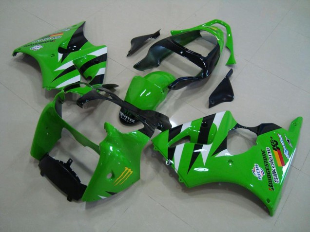 Carrocería Motocicletas ZX6R 2000-2002 - Verde Negro Carrocería Motocicletas ZX6R 2000-2002 - Verde Negro