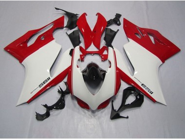 Inyección Kit Carenado Moto Ducati 1199 2011-2014 - Blanco Rojo
