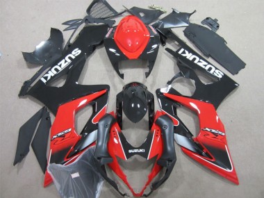 Inyección Kit Carenado Moto GSXR 1000 K5 2005-2006 - Negro Rojo