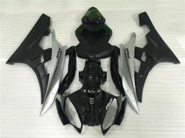 Inyección Kit Carenado Moto R6 2006-2007 - Plata Negro