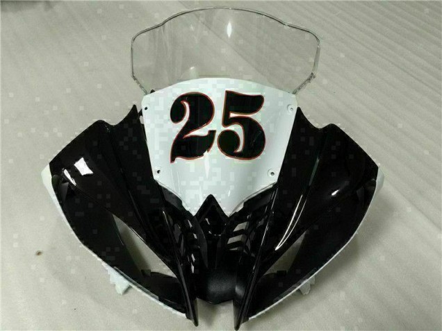 Inyección Kit Carenado Moto R6 2008-2016 - Blanco Negro