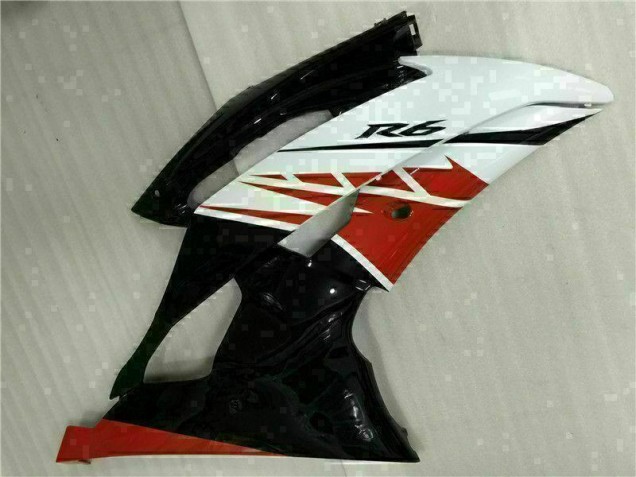 Inyección Kit Carenado Moto R6 2008-2016 - Blanco Negro