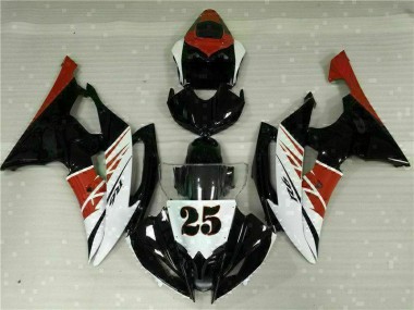 Inyección Kit Carenado Moto R6 2008-2016 - Blanco Negro