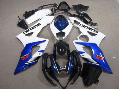 Inyección Kits Carenado Moto GSXR 1000 K5 2005-2006 - Blanco Azul