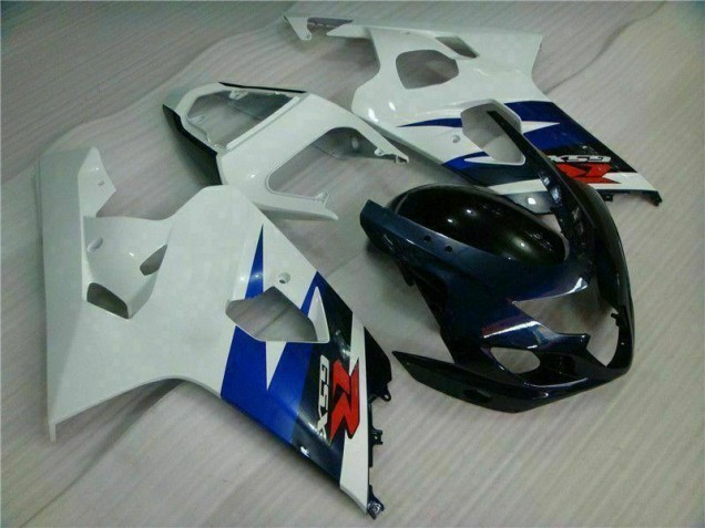 Inyección Kits Carenado Moto GSXR 600 / 750 K4 2004-2005 - Blanco Negro