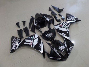 Inyección Kits Carenado Moto R1 2012-2014 - Negro Blanco Fiat