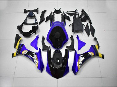 Inyección Kits Carenado Moto R1 2015-2019 - Azul Negro