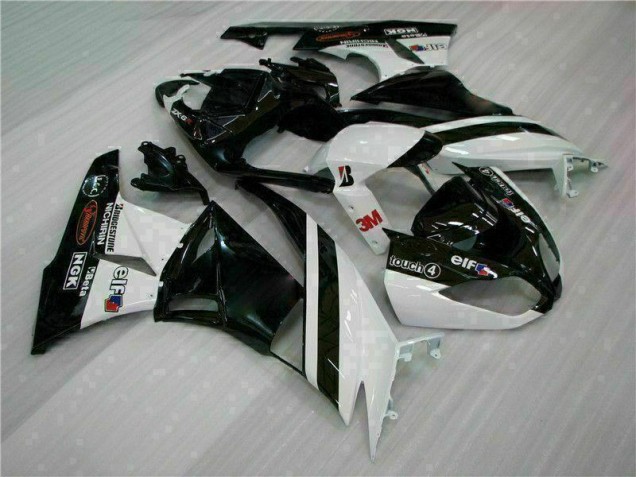 Inyección Kits Carenado Moto ZX6R 2009-2012 - Negro Blanco 3M Touch4