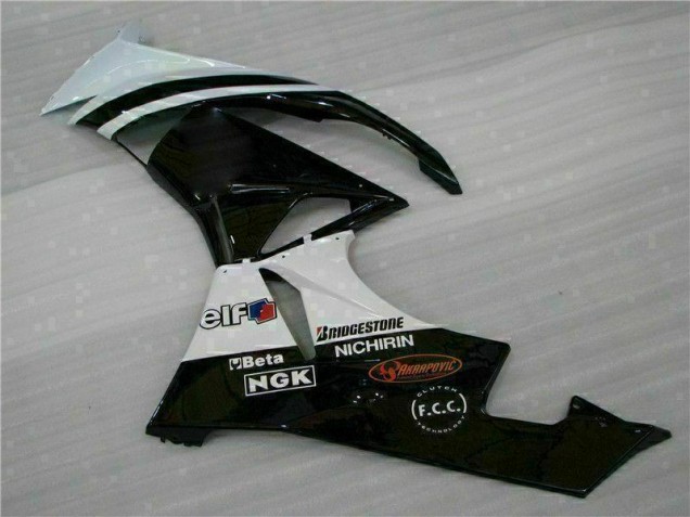 Inyección Kits Carenado Moto ZX6R 2009-2012 - Negro Blanco 3M Touch4