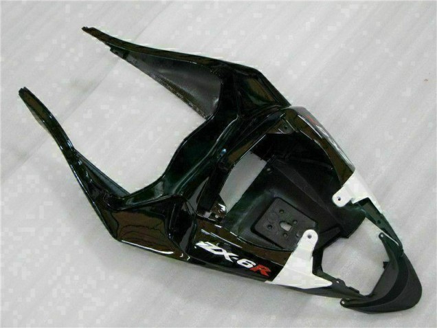 Inyección Kits Carenado Moto ZX6R 2009-2012 - Negro Blanco 3M Touch4