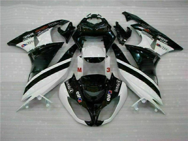 Inyección Kits Carenado Moto ZX6R 2009-2012 - Negro Blanco 3M Touch4