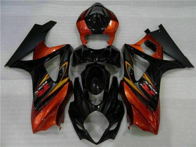 Kit ABS Carenado Motocicleta GSXR 1000 K7 2007-2008 - Negro