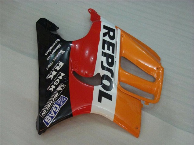 Kit Carenado ABS Completo CBR 600 F3 1995-1998 - Negro Naranja Repsol Kit Carenado ABS Completo CBR 600 F3 1995-1998 - Negro Naranja Repsol