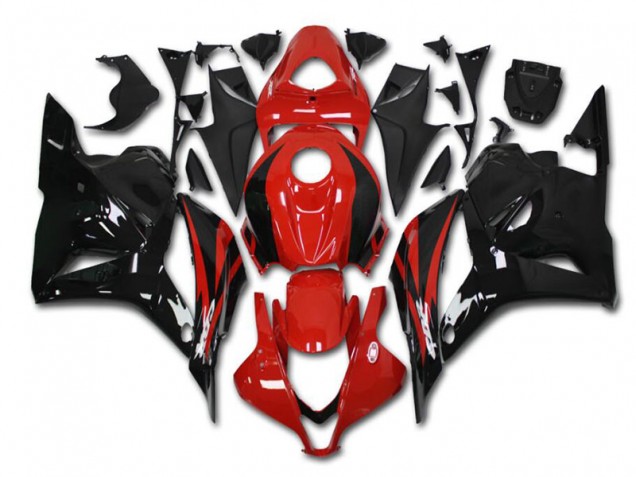 Kit Carenado ABS Completo CBR 600 RR 2009-2012 - Rojo Negro