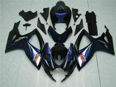 Kit Carenado ABS Completo GSXR 600 / 750 K6 2006-2007 - Azul Negro