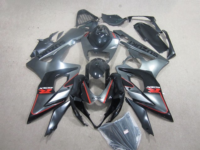 Kit Carenado Inyección GSXR 1000 K5 2005-2006 - Negro Rojo