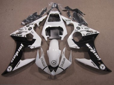 Kit Carenado Inyección R6 2003-2005 - Blanco Negro