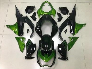 Kit Carenado Inyección Z800 2013-2016 - Verde Negro