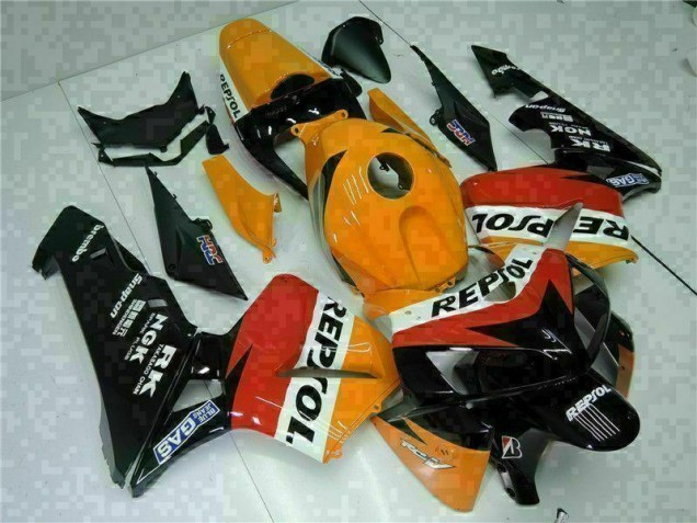 Kit Carenado Moto CBR 600 RR 2005-2006 - Naranja Negro Repsol