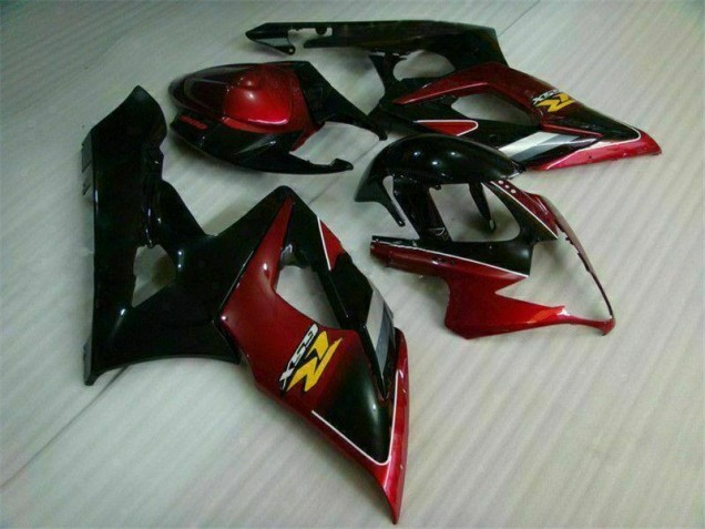 Kit Carenado Moto GSXR 1000 K5 2005-2006 - Rojo Negro