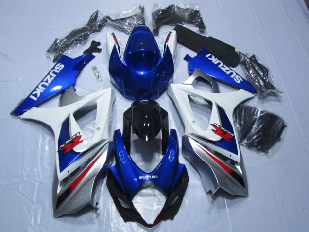 Kit Carenado Moto GSXR 1000 K7 2007-2008 - Azul Blanco