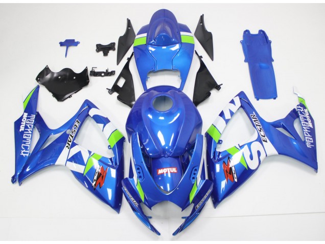 Kit Carenado Moto GSXR 600 / 750 K6 2006-2007 - Azul Blanco Kit Carenado Moto GSXR 600 / 750 K6 2006-2007 - Azul Blanco