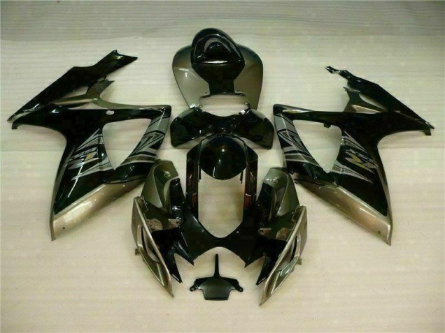 Kit Carenado Moto GSXR 600 / 750 K6 2006-2007 - Negro Gris Kit Carenado Moto GSXR 600 / 750 K6 2006-2007 - Negro Gris