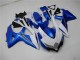 Kit Carenado Moto GSXR 600 / 750 K8 2008-2010 - Blanco Azul Kit Carenado Moto GSXR 600 / 750 K8 2008-2010 - Blanco Azul