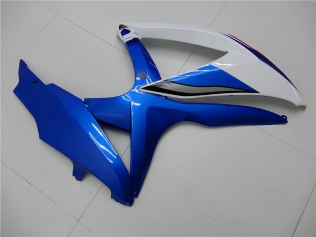 Kit Carenado Moto GSXR 600 / 750 K8 2008-2010 - Blanco Azul Kit Carenado Moto GSXR 600 / 750 K8 2008-2010 - Blanco Azul