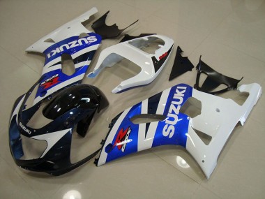 Kit Carenado Moto GSXR 750 K1 K2 K3 2001-2003 - Azul Blanco