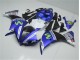 Kit Carenado Moto R1 2012-2014 - Azul Blanco Negro