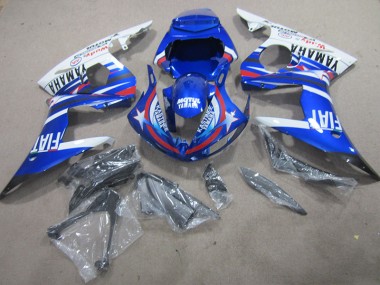 Kit Carenado Moto R6 2003-2005 - Azul Blanco Motul Fiat