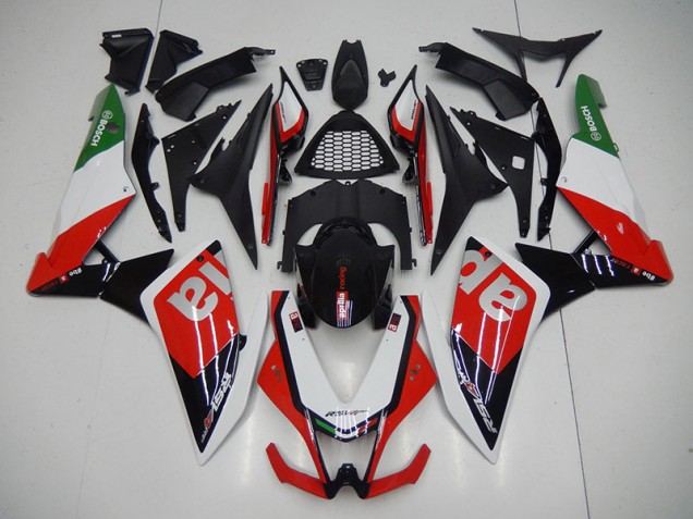 Kit Carenado Moto RSV4 2009-2015 - Negro Rojo