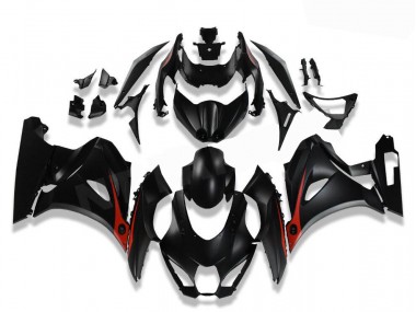 Kit Completo Carenado Moto GSXR 1000 2017-2023 - Negro Rojo