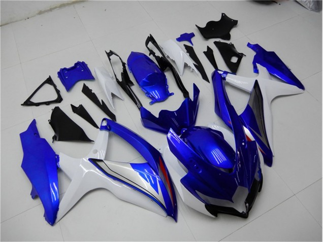 Kit Completo Carenado Moto GSXR 600 / 750 K8 2008-2010 - Azul Blanco