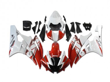 Kit Completo Carenado Moto R6 2006-2007 - Rojo Blanco