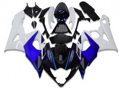 Kits ABS Carenado Motocicleta GSXR 1000 K5 2005-2006 - Azul Blanco