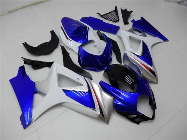 Kits ABS Carenado Motocicleta GSXR 1000 K7 2007-2008 - Azul Blanco
