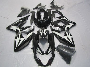 Kits ABS Carenado Motocicleta GSXR 1000 K9 2009-2016 - Negro Blanco