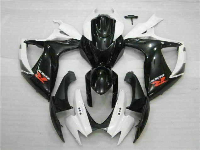 Kits ABS Carenado Motocicleta GSXR 600 / 750 K6 2006-2007 - Blanco Negro