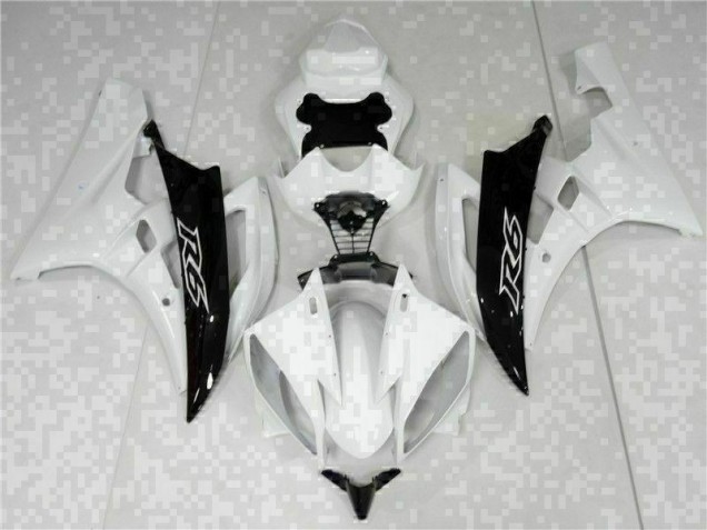 Kits ABS Carenado Motocicleta R6 2006-2007 - Blanco Negro