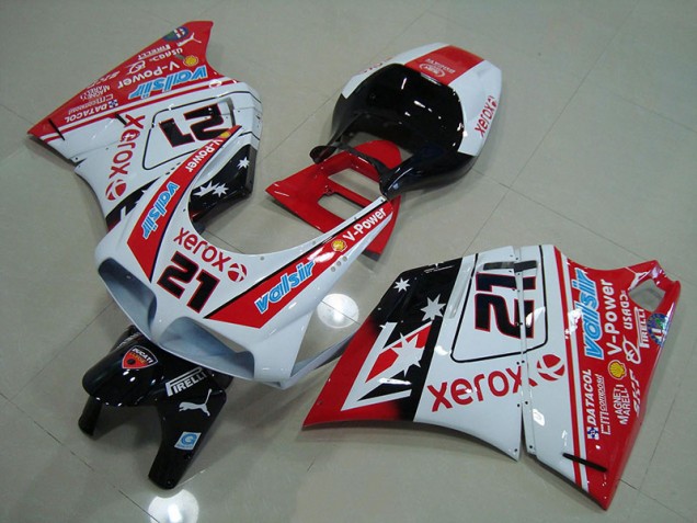 Kits Carenado Moto Ducati 748 916 996 996S 1993-2005 - Rojo Blanco Xerox 21 Kits Carenado Moto Ducati 748 916 996 996S 1993-2005 - Rojo Blanco Xerox 21