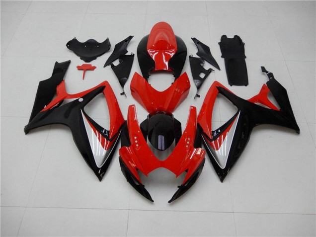 Kits Carenado Moto GSXR 600 / 750 K6 2006-2007 - Rojo Negro