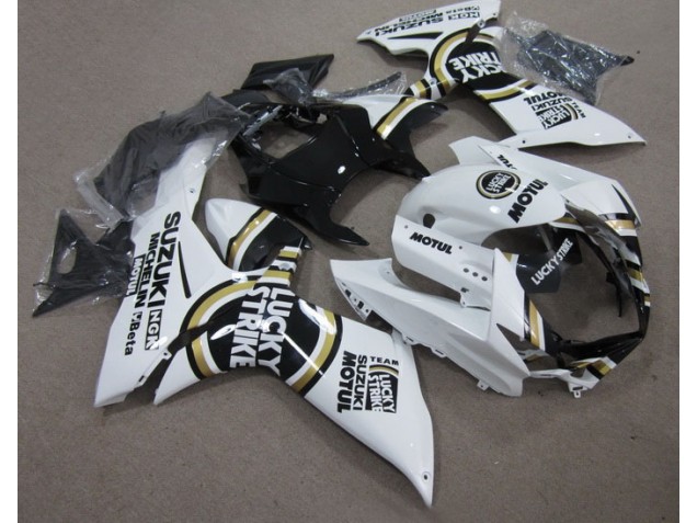 Kits Carenado Moto GSXR 600 K11 2011-2021 - Blanco Lucky Strike Negro Motul Kits Carenado Moto GSXR 600 K11 2011-2021 - Blanco Lucky Strike Negro Motul