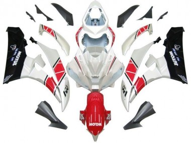 Kits Carenado Moto R6 2006-2007 - Blanco Rojo Negro