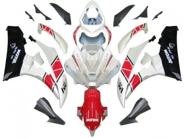 Kits Carenado Moto R6 2006-2007 - Blanco Rojo Negro Kits Carenado Moto R6 2006-2007 - Blanco Rojo Negro