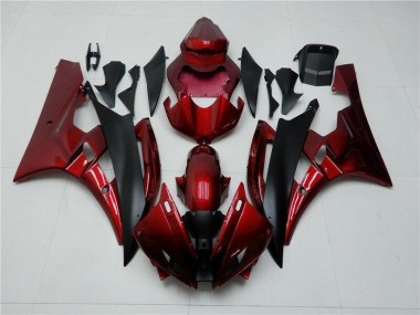 Kits Carenado Moto R6 2006-2007 - Rojo Negro